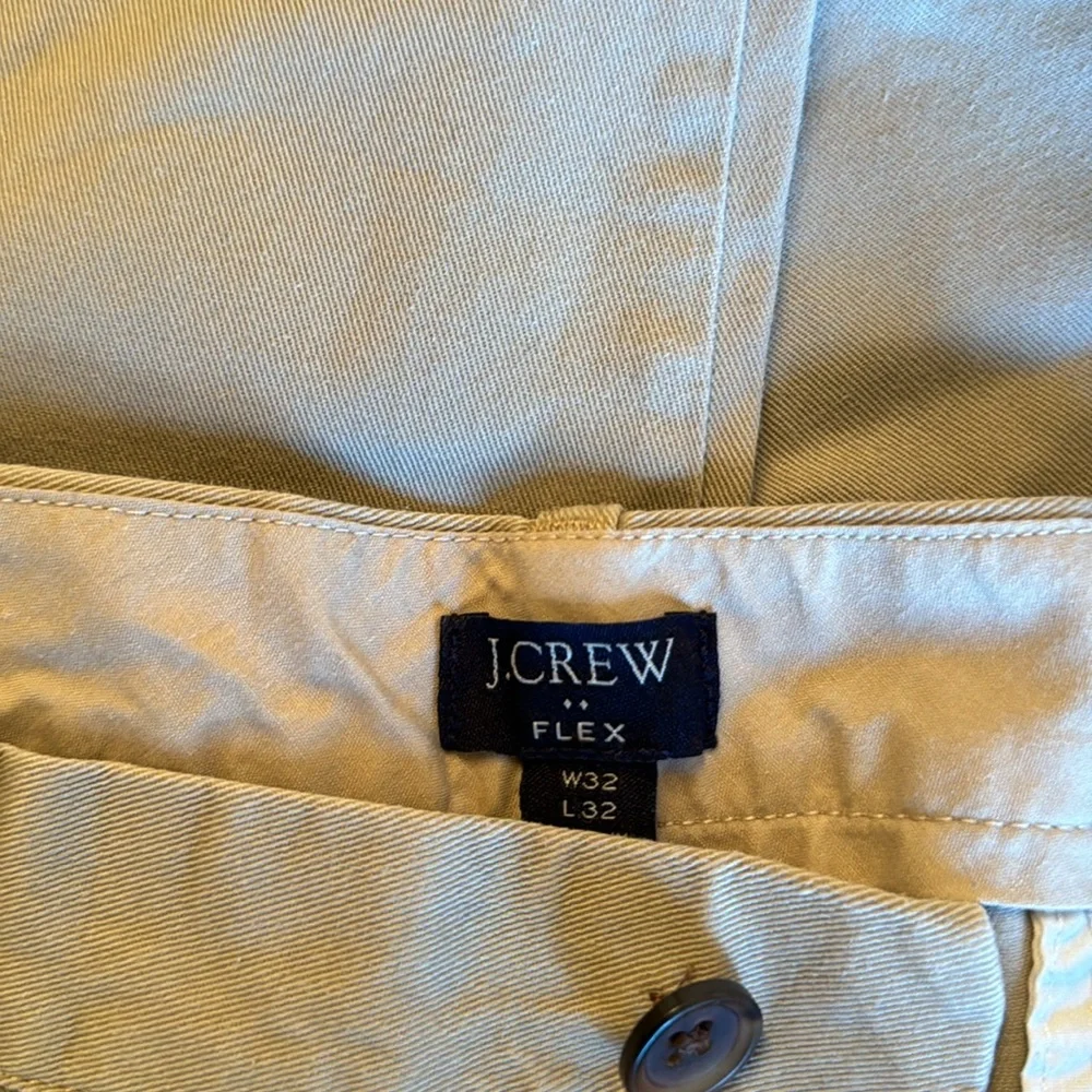J Crew flex Men's Cotton Chino Pants in Light Beige 32x32